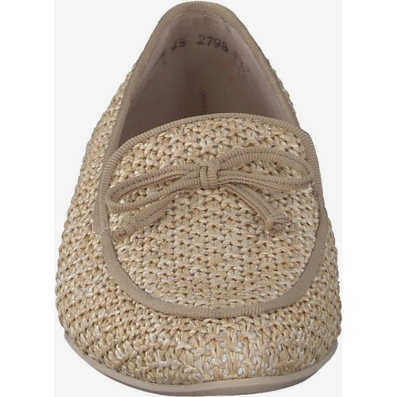 NWT Paul Green Robbie Raffia Loafers Natural Beige Slip On Flats Size 7 $379 - Picture 3 of 10
